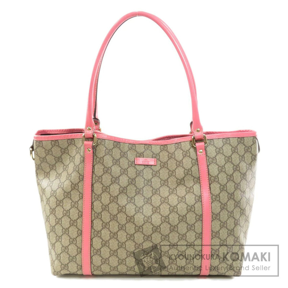 Gucci GG Supreme Joy tote bag pink leather